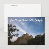 Carte Postale ITINÉRAIRES : Salutations d'Édimbourg ! (Devant / Derrière)
