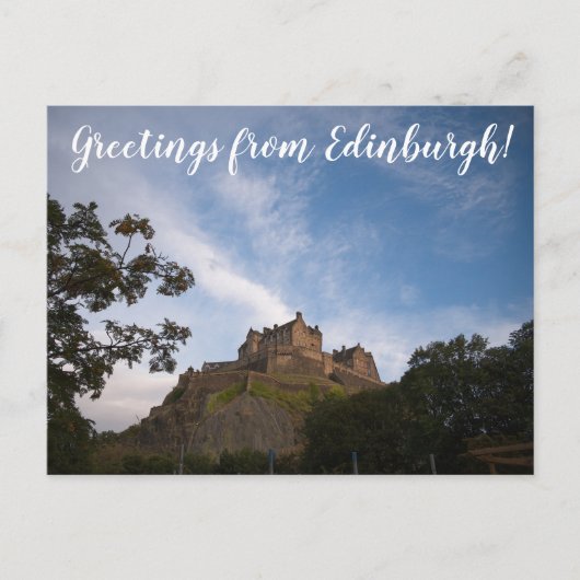 Carte Postale ITINÉRAIRES : Salutations d'Édimbourg ! (Devant)