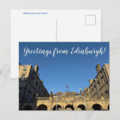 Carte Postale ITINÉRAIRES : Salutations d'Édimbourg ! (Devant / Derrière)