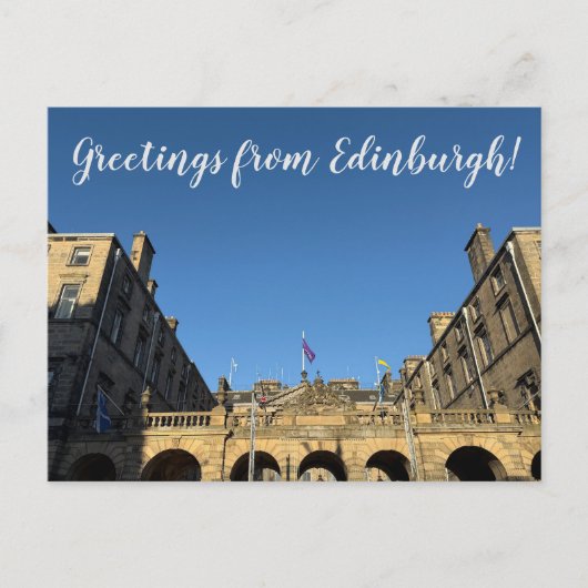Carte Postale ITINÉRAIRES : Salutations d'Édimbourg ! (Devant)