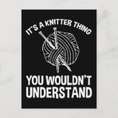 Carte Postale It's A Knitter Thing - You Wouldn't Understand (Devant)
