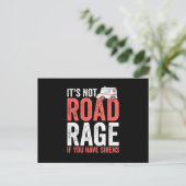 Carte Postale Its Not Road Rage If You Have Sirens (Debout devant)