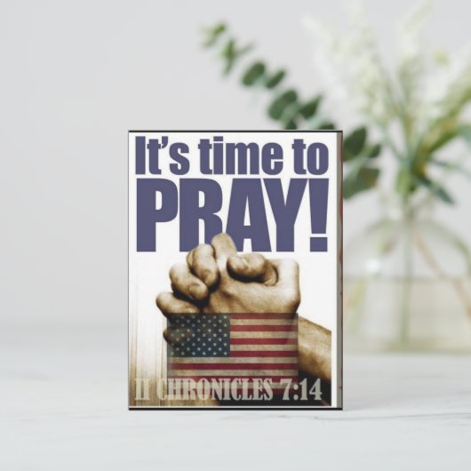 Carte Postale It's Time to Pray (Debout devant)