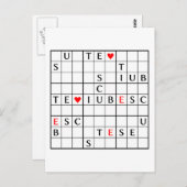 Carte Postale iubesc (Devant / Derrière)