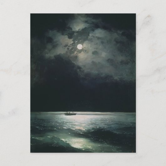 Carte Postale Ivan Aivazovsky - La mer Noire la nuit (Devant)