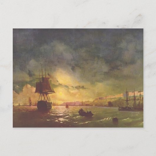 Carte Postale Ivan Aivazovsky- Odessa la nuit (Devant)