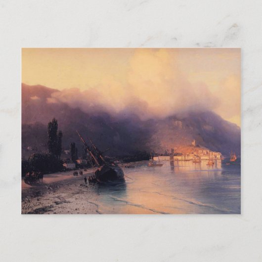 Carte Postale Ivan Aivazovsky- Vue de Yalta (Devant)