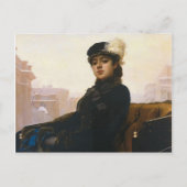 Carte Postale Ivan Kramskoi - Portrait d'une femme inconnue (Devant)