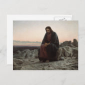 Carte Postale Ivan Kramskoy - Le Christ dans le désert (Devant / Derrière)