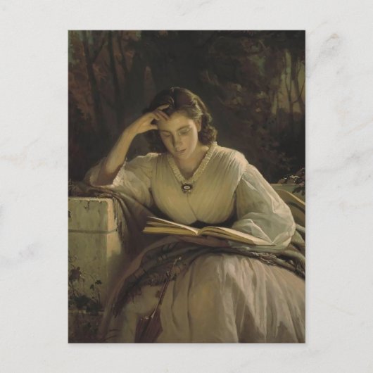 Carte Postale Ivan Kramskoy - Lecture (Devant)