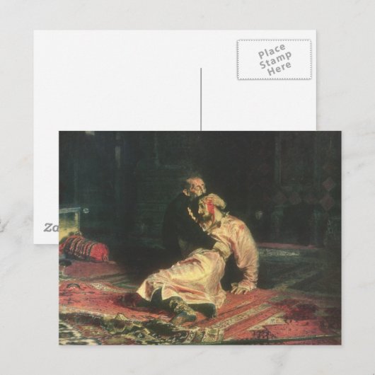 Carte Postale Ivan Le Terrible Et Son Fils (Devant / Derrière)