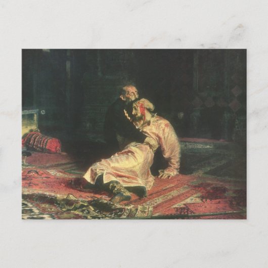 Carte Postale Ivan Le Terrible Et Son Fils (Devant)
