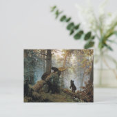 Carte Postale Ivan Shishkin Matin Dans Une Forêt De Pins (Debout devant)