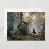 Carte Postale Ivan Shishkin Matin Dans Une Forêt De Pins (Devant / Derrière)