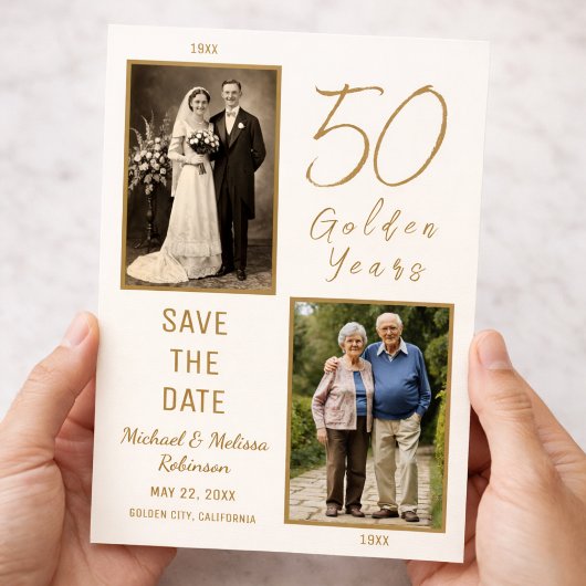 Carte Postale Ivory Gold 50e Anniversaire À ne pas manquer