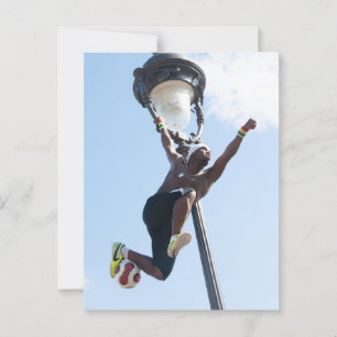 Carte Postale Iya Traoré, Football Freestyle à Paris