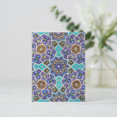 Carte Postale Iznik Floral Ethnic Tribal Turkish Mosaic Pottery (Debout devant)