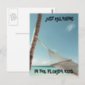 Carte Postale j0423125, JUSTE RELAXANT, DANS LES CLÉS FLORIDA (Devant / Derrière)
