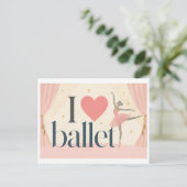Carte Postale "J'[Aime] Ballet" (Debout devant)