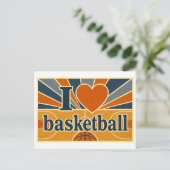 Carte Postale "J'[Aime] Basket-ball" (Debout devant)