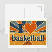 Carte Postale "J'[Aime] Basket-ball" (Devant / Derrière)