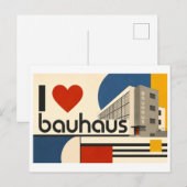 Carte Postale "J'[aime] Bauhaus" (Devant / Derrière)