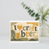 Carte Postale "J'[Aime] Bière Artisanale" (Debout devant)