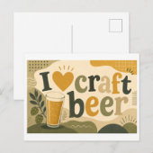 Carte Postale "J'[Aime] Bière Artisanale" (Devant / Derrière)
