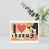 Carte Postale "J'[Aime] Champagne" (Debout devant)