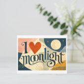 Carte Postale "J'[Aime] Clair de Lune" (Debout devant)