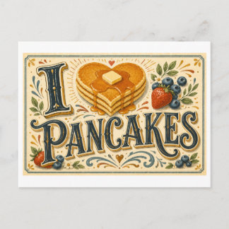 Carte Postale "J'[Aime] Crêpes"