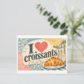 Carte Postale "J'[Aime] Croissants" (Debout devant)