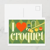 Carte Postale "J'[Aime] Croquet" (Devant / Derrière)