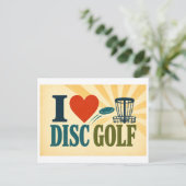 Carte Postale "J'[Aime] Disc Golf" (Debout devant)