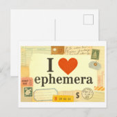 Carte Postale "J'[Aime] Éphémère" (Devant / Derrière)