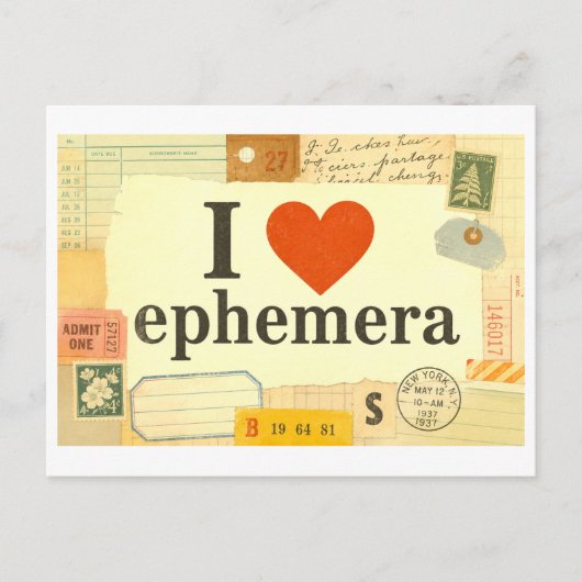 Carte Postale "J'[Aime] Éphémère" (Devant)
