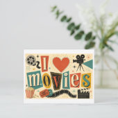 Carte Postale "J'[Aime] Films" (Debout devant)