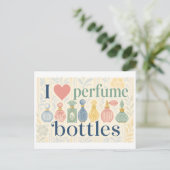 Carte Postale "J'[Aime] Flacons de Parfum" (Debout devant)