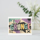 Carte Postale "J'[Aime] Grunge" (Debout devant)