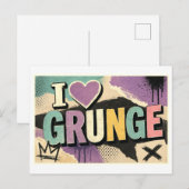 Carte Postale "J'[Aime] Grunge" (Devant / Derrière)