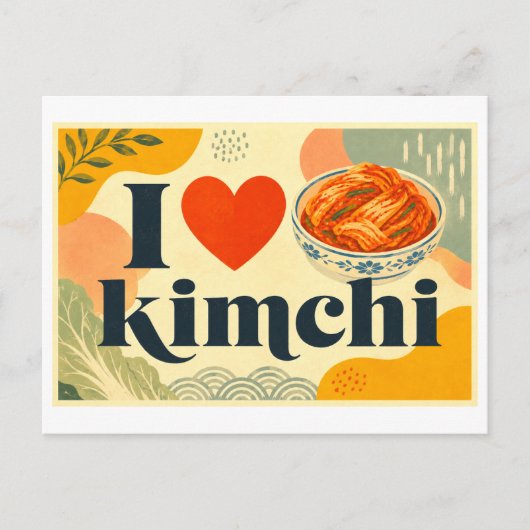 Carte Postale "J'[Aime] Kimchi" (Devant)