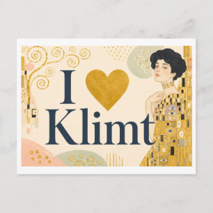 Carte Postale "J'[aime] Klimt"