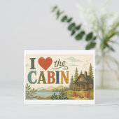 Carte Postale "J'[aime] la cabane" (Debout devant)