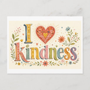 Carte Postale "J'[aime] la gentillesse"