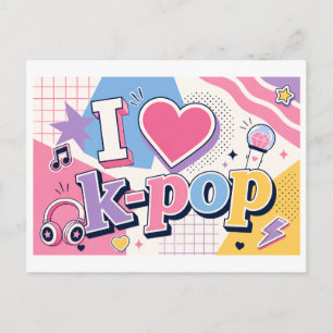 Carte Postale "J'[aime] la K-Pop"