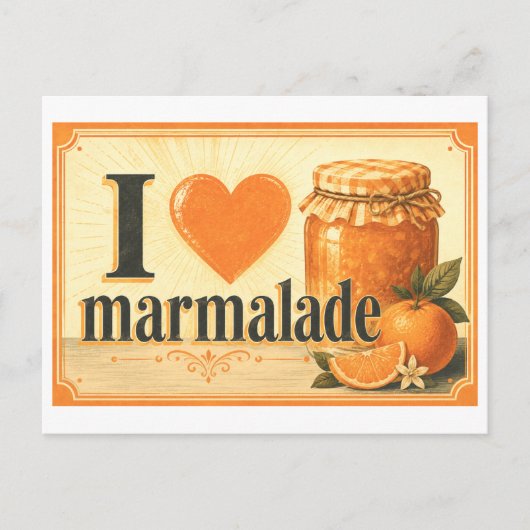 Carte Postale "J'[Aime] la Marmelade" (Devant)