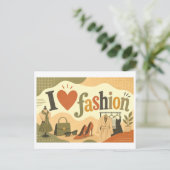 Carte Postale "J'[Aime] La Mode" (Debout devant)