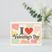 Carte Postale "J'[aime] la Saint-Valentin" (Debout devant)