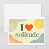 Carte Postale "J'[Aime] la Solitude" (Devant / Derrière)