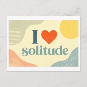 Carte Postale "J'[Aime] la Solitude"
